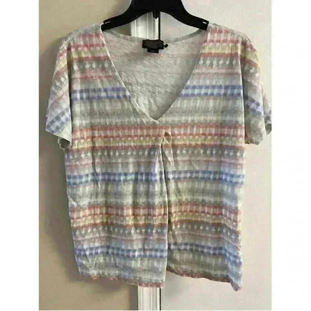 Pendleton womens v neck multicolored‎ top  medium